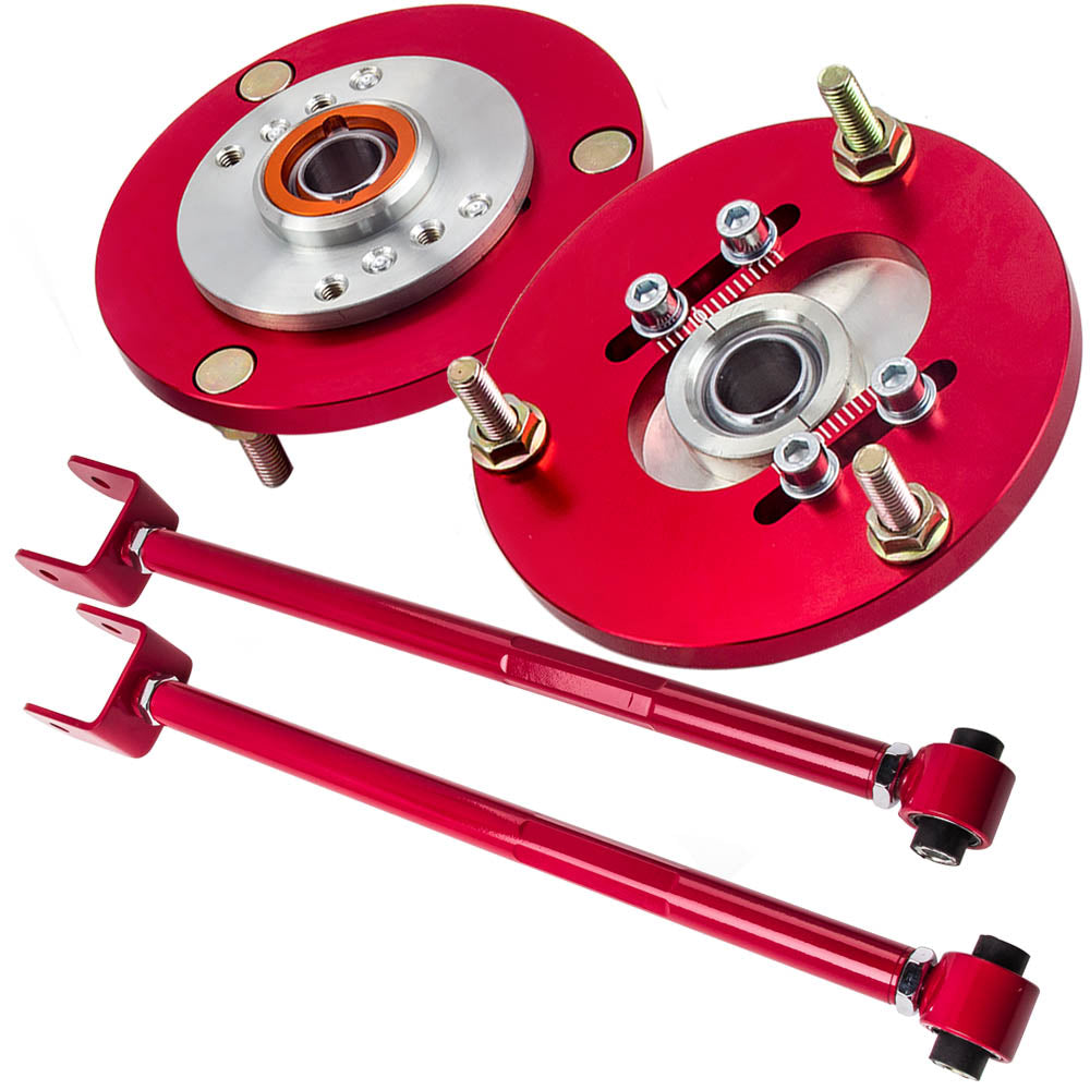 2x Rear Camber Control Arms + 2x Camber Plates geschikt voor BMW E36 1992-1998