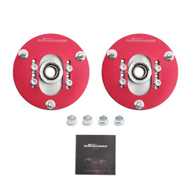 Paar verstelbare camber plates geschikt voor BMW E46 3 Serie boven Mount Veerpoot Suspension Plate
