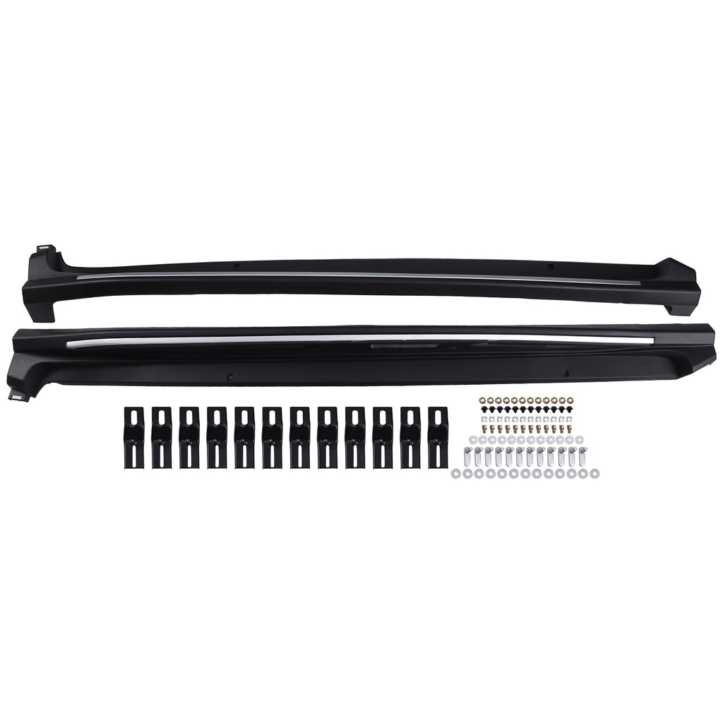 Aluminum Running Board Steps compatible with Toyota C-HR CHR 2016-2023 Nerf Bars Non-Slip