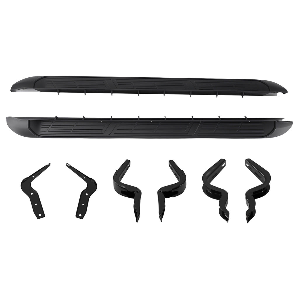 Aluminum Running Board compatible with Toyota Hilux MK8 Double Cab 16+ Side Steps Non-Slip