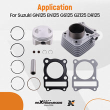 Load image into Gallery viewer, Cylinder Piston Kit compatible for Suzuki DR/GN 125 4T compatible for AC 1982-2001 62mm Bore