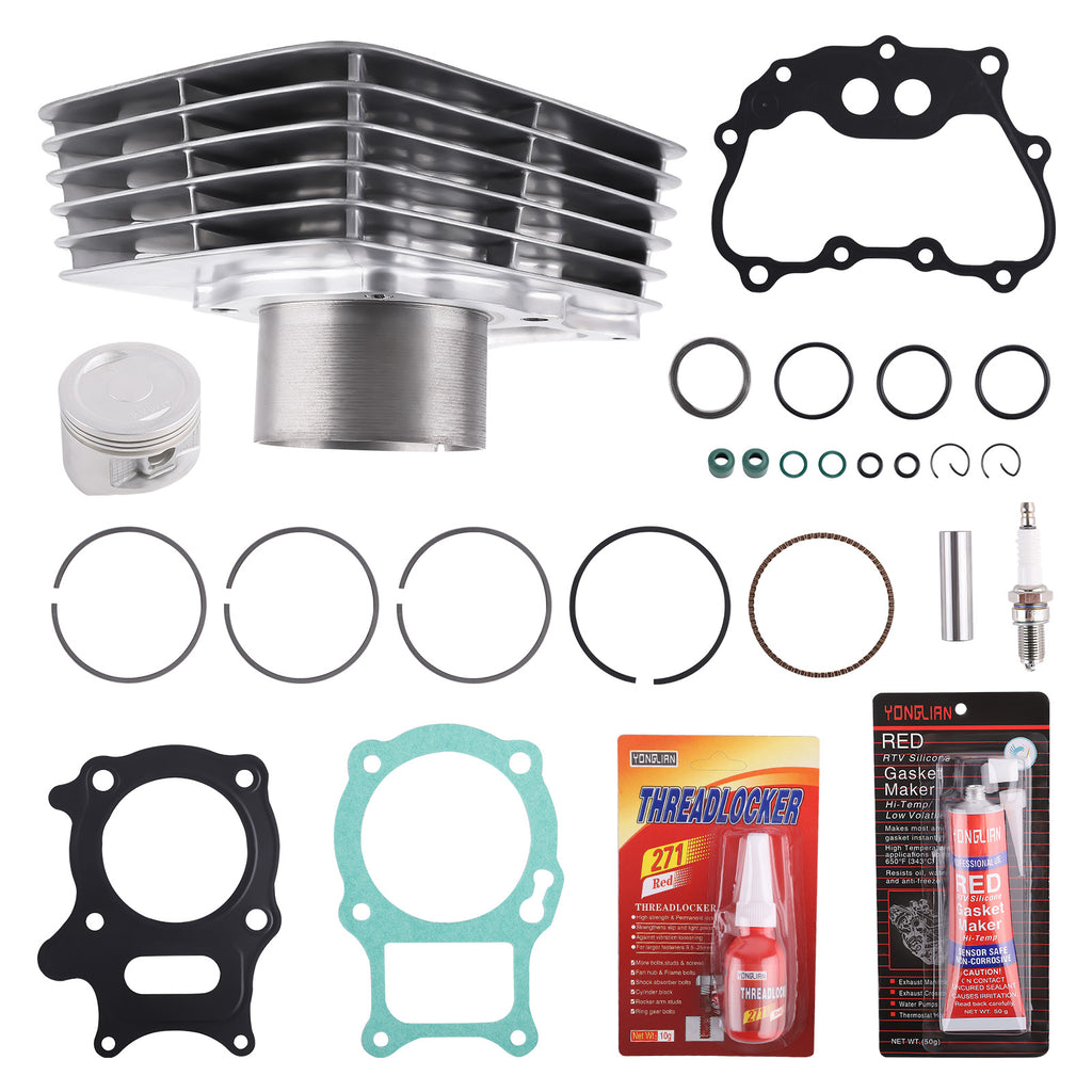 CYLINDER PISTON GASKET TOP END KIT compatible with Honda TRX250 EX RECON TE compatible with TM 97-20 68.5mm