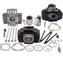 Load image into Gallery viewer, compatible for yamaha pw50 60cc kit foro grande cilindro testata guarnizione pistone estremità superiore 1981-2009