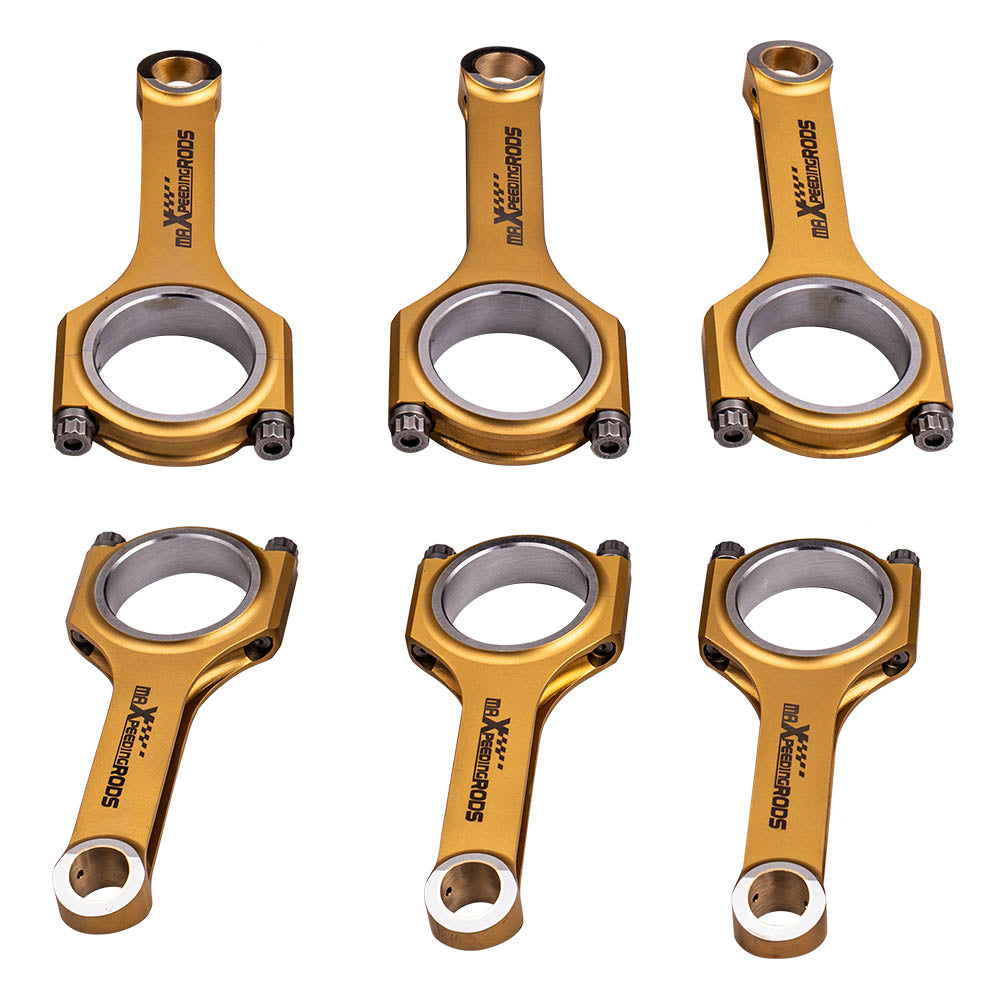 Forged H-Beam Connecting Rods + ARP2000 Bolts compatible with BMW N54B30 3.0 E90 E91 E92