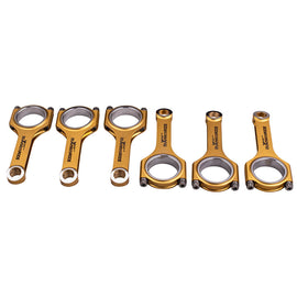 6x Bielle Conrods Titanizing Connecting Rods compatible for BMW N54B30 3.0 Turbo E88 E90