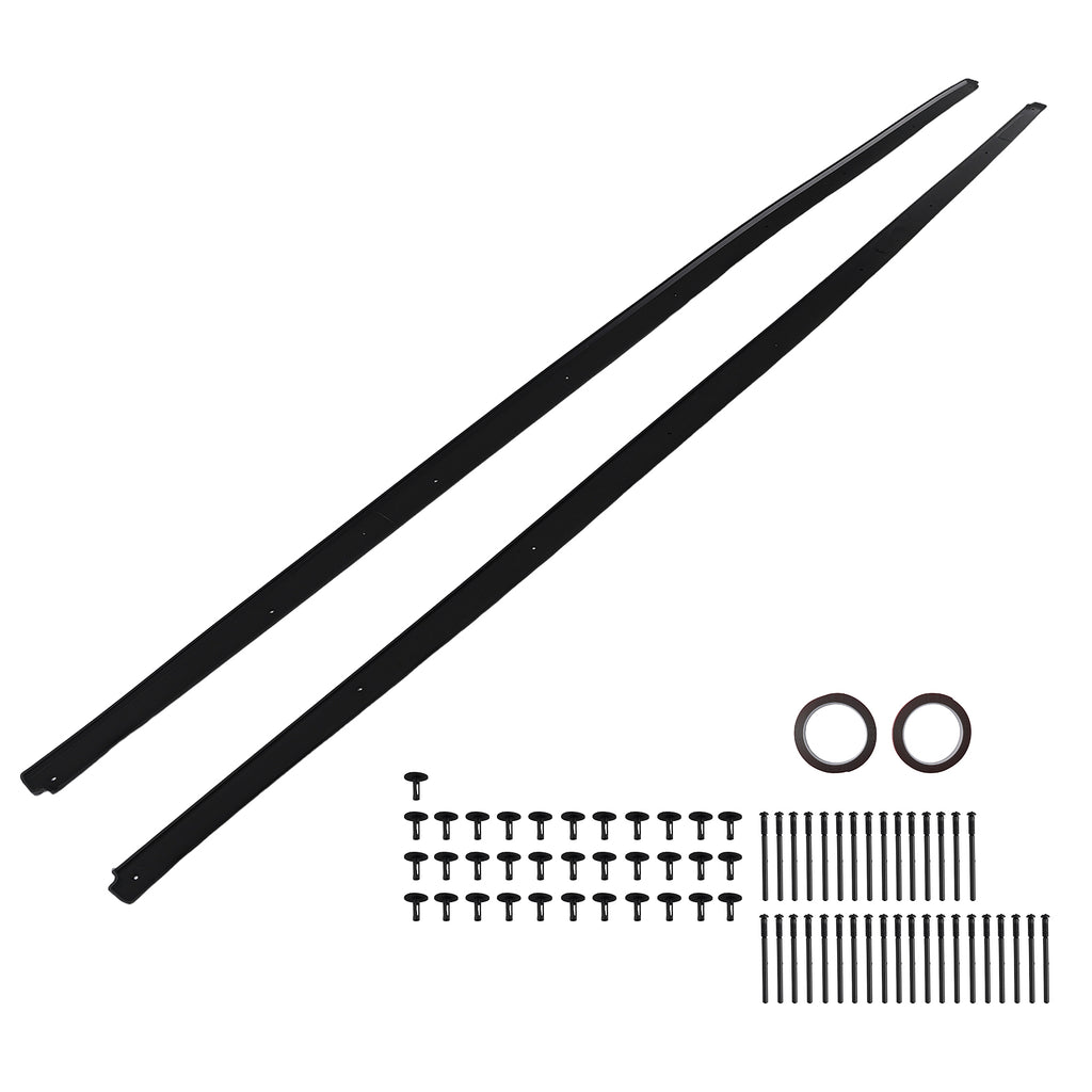 Body Kit Side Skirt Extension compatible with BMW 5 Series F10 F11 M Sport 2010-2016 Black
