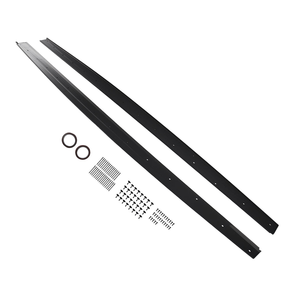 Body Kit Side Skirt Panel compatible with BMW F32 F33 F36 4 Series 2014-2020 Gloss Black