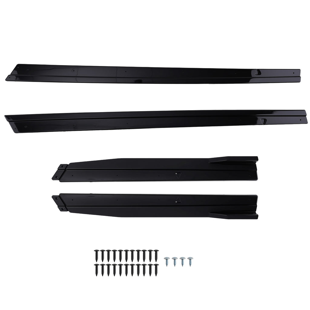 Extension Panel compatible with VW GOLF R GTD GTI MK7 7.5 2014-2020 Gloss Black Side Skirt