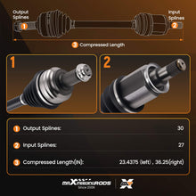 Load image into Gallery viewer, Pair CV Axle Shaft Assembly compatible for BMW X3 E83 2004-2010 2.5L 3.0L Front Left&amp;Right