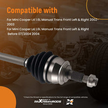 Load image into Gallery viewer, Front CV Axle Shaft Set compatible for Mini Cooper 2002-2004