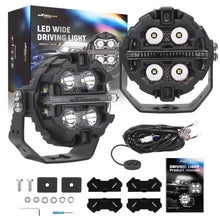 Load image into Gallery viewer, 3.5 Inch LED Driving Lamp Offroad Light Side Shooter Amber DRLRGB Spotlight