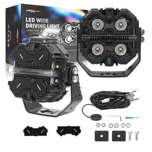 Load image into Gallery viewer, 3.5 LED Work Light Bar Pods RGB DRL For Off Road 4WD ATV 270° Beam 19200LM 12V
