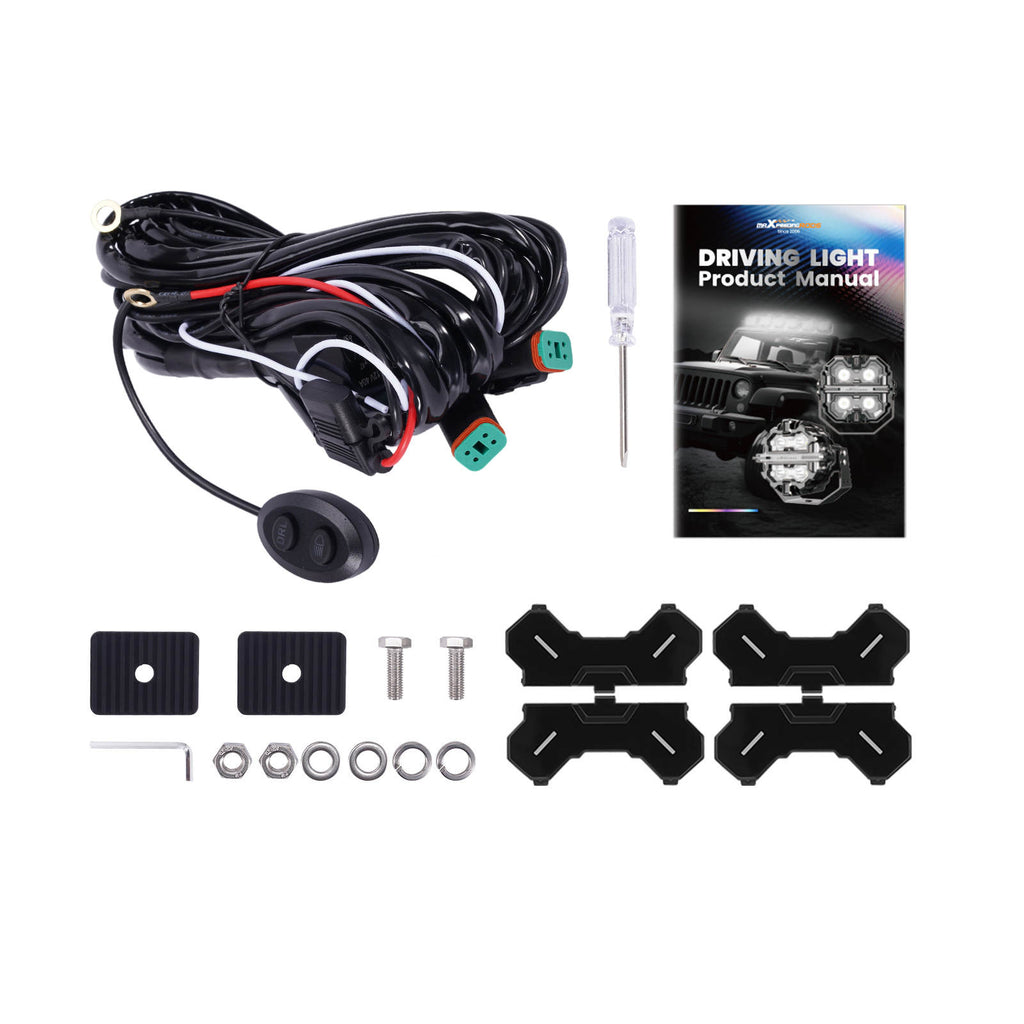 3.5" LED Light Pods 270° Beam Spot Light Bar DRL IP68 160W for 4WD UTE ATV UTV