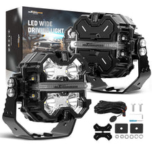 Load image into Gallery viewer, 160W LED Pod Lights For Off Road 3.5 Spot Beam DRL geschikt voor White Amber 270° IP68 6000K