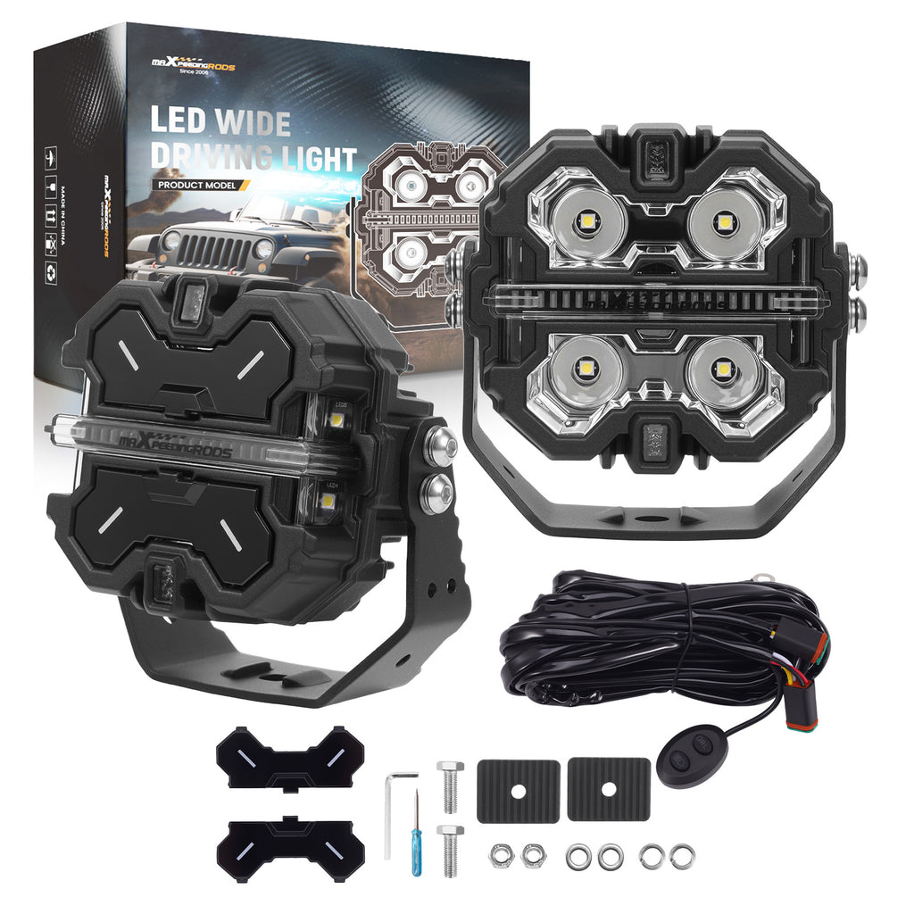 3.5 160W LED Pod Light Spot Beam DRL For Truck geschikt voor White Amber Side Shooter IP68