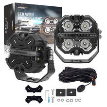 Load image into Gallery viewer, 3.5 160W LED Pod Light Spot Beam DRL For Truck geschikt voor White Amber Side Shooter IP68