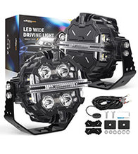 Load image into Gallery viewer, 5 212W LED Driving Light Spot Beam RGB DRL For SUV 4X4 ATV Off Road Round IP68