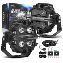 Load image into Gallery viewer, 5 LED Work Light Pods 212W Spot RGB DRL IP68 For Marine ATV UTV 4WD Off Road