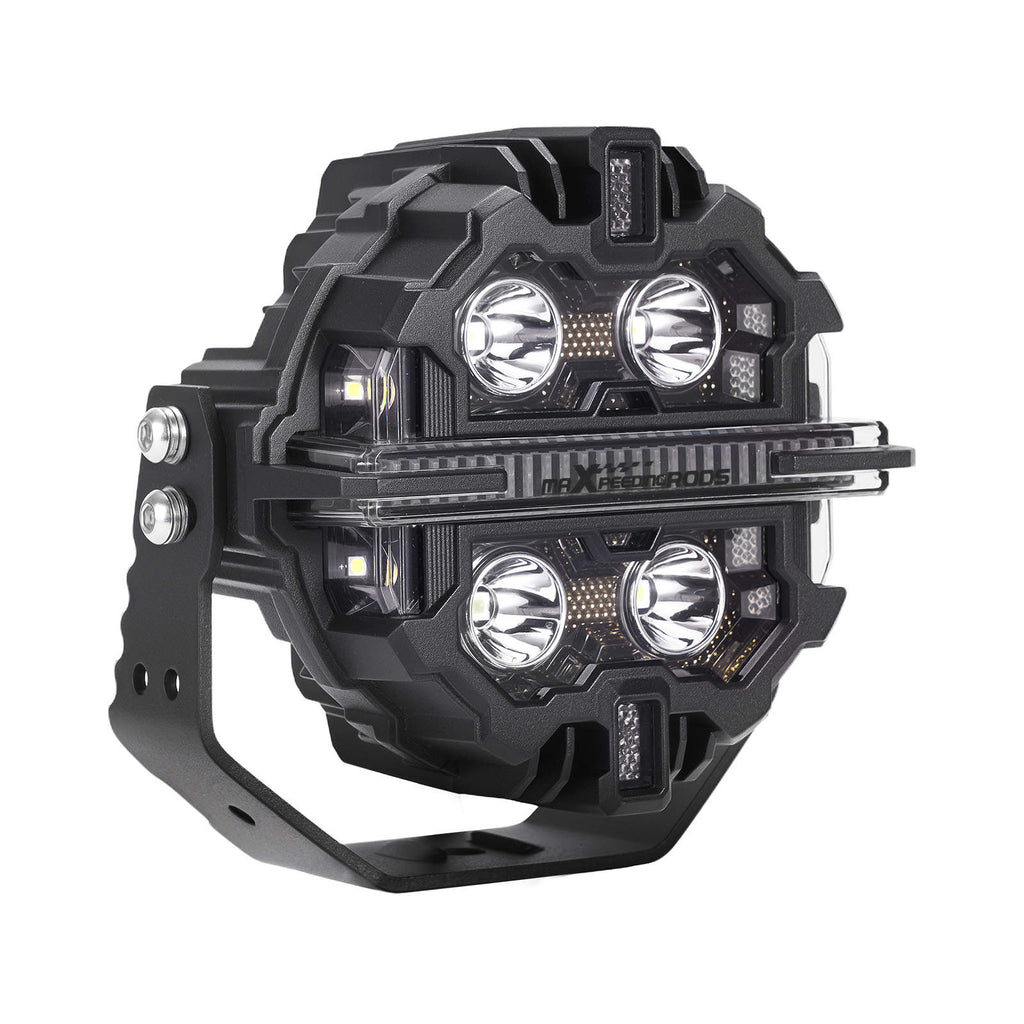5 LED Work Light Pods 212W Spot RGB DRL IP68 For Marine ATV UTV 4WD Off Road
