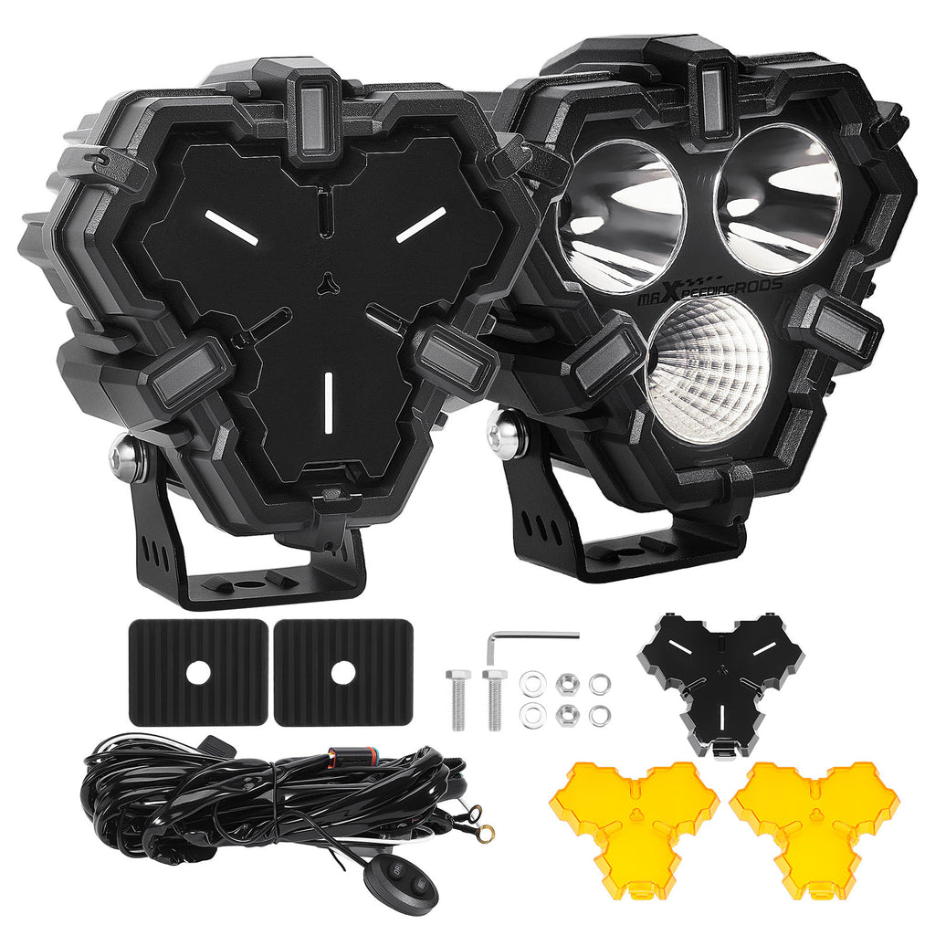 LED Work Light Bar Flood Spot Lights Driving for Offroad Car Truck SUV 4x4 ATV