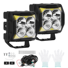 Load image into Gallery viewer, 110W 4 LED Off-Road Driving Light Universal 11040LM Auxiliary geschikt voor White Amber IP68