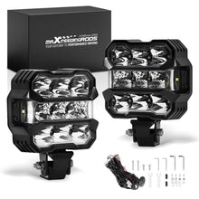 Load image into Gallery viewer, 4.5in LED Auxiliary Driving Light 80W Spot Flood IP67 Amber DRL compatible for Jeep SUV
