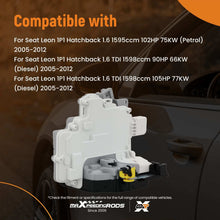 Load image into Gallery viewer, Door Lock Component Set compatible for Seat Leon 1P1 1P0839016 2005-2012 Right new
