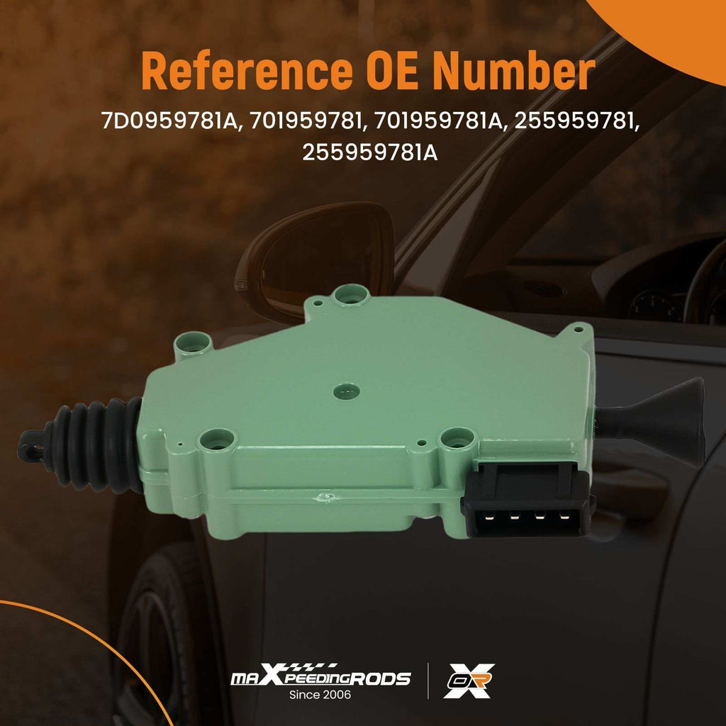 Door lock actuator compatible for VW T4 Caravelle Transporter 1990-2003 701959781 4-Pin