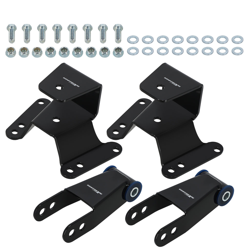 Lowering Drop Kit Rear 4 Hanger Shackle geschikt voor Chevy C10 1973-80 81-87 2WD