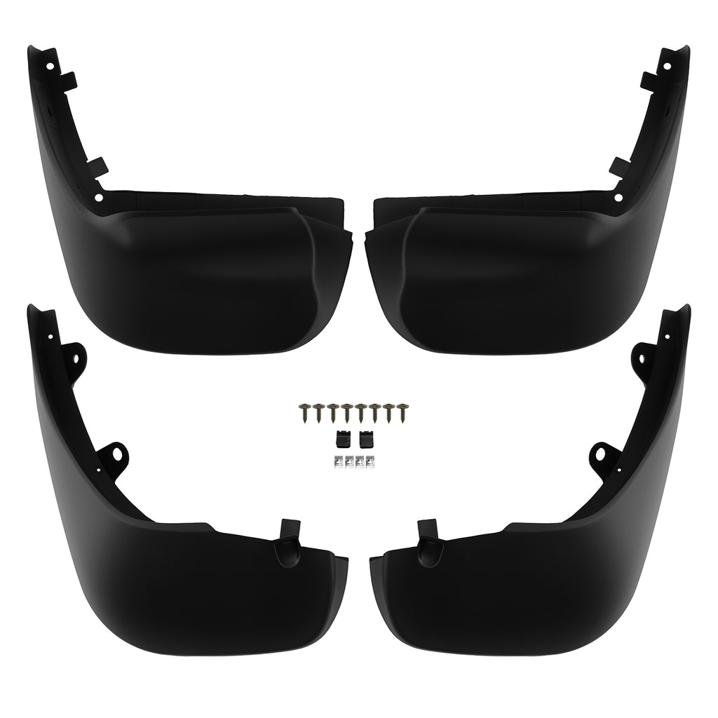 Black Front Rear Mud Flaps compatible with Range Rover Sport L494 2014-2019 Left Right
