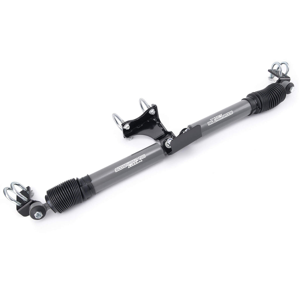maXpeedrods Dual Steering Stabilizer Kit compatible for Jeep Wrangler JK 2007-2018