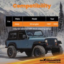 Load image into Gallery viewer, Dual Steering Stabilizer compatible for Jeep Wrangler YJ 4WD 1987-1995 Fit 4-6.5'' Lift Kit