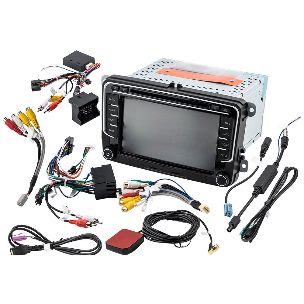 2Din Android DAB Autoradio GPS Navi compatible for VW Golf 5 6 Passat Touran Caddy EOS CD