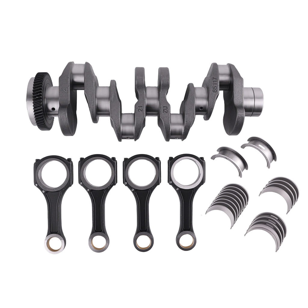 Kurbelwelle Hauptlager Pleuellager Satz + Pleuelstange compatible for Mercedes OM 651