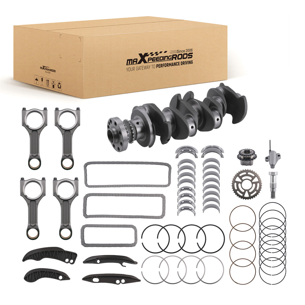 CRANKSHAFT WITH ENGINE REBUILD PARTS compatibel met BMW 2.0 DIESE...