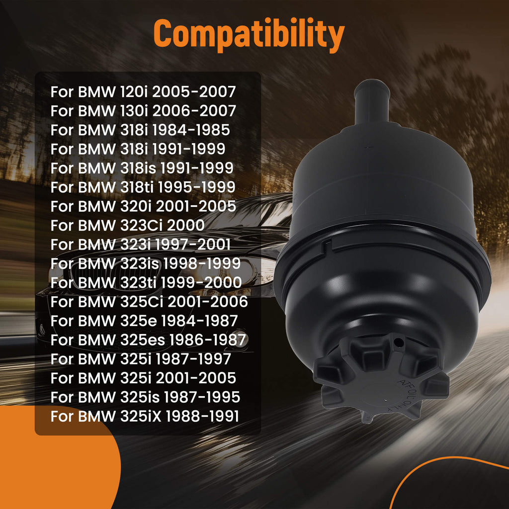 Power Steering Pump Reservoir Bottle compatible for BMW 3 5 6 7 Series 120i M3 32411097164