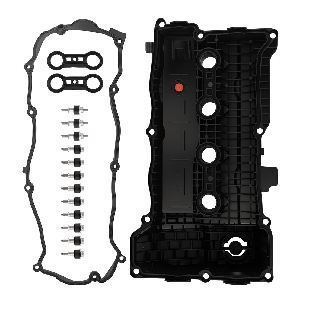 Black Engine Valve Cover compatibel met BMW E81 116i 1.6L 2007-20...