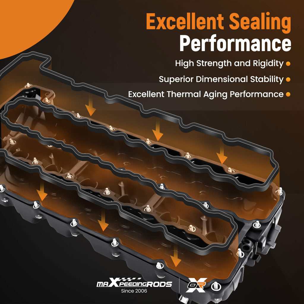 Valve cover compatible for BMW 3 Series E90 E91 5 Series E60 E61 F10 F11 6 Series E63 E64 N53 11127548196