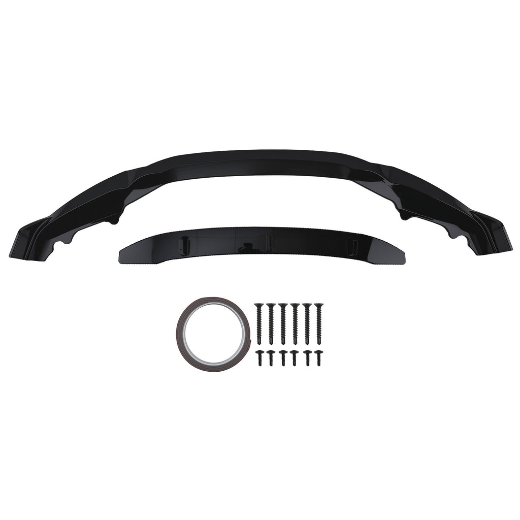 Front Bumper Splitter Lip Spoiler Kit Gloss Blk compatibel met BM...