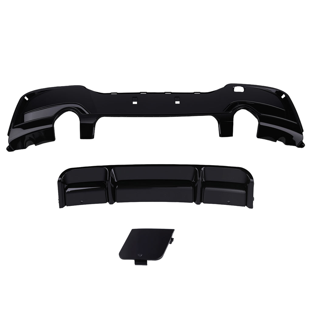 Rear Diffuser Lip Gloss Black geschikt voor BMW 1 Series F20 F21 M Sport 2011-2015 LCI UK