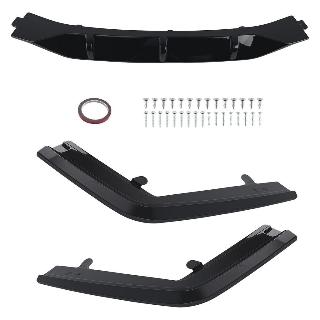 3PCS Rear Diffuser Kit geschikt voor BMW G11 G12 7 Series M Sport 2019-2022 R Style Black
