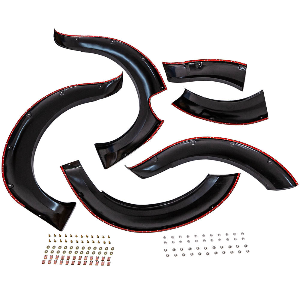 Fender Flare Wheel Arch Kit compatible with Nissan Navara NP300 2015 - Onwards BLACK