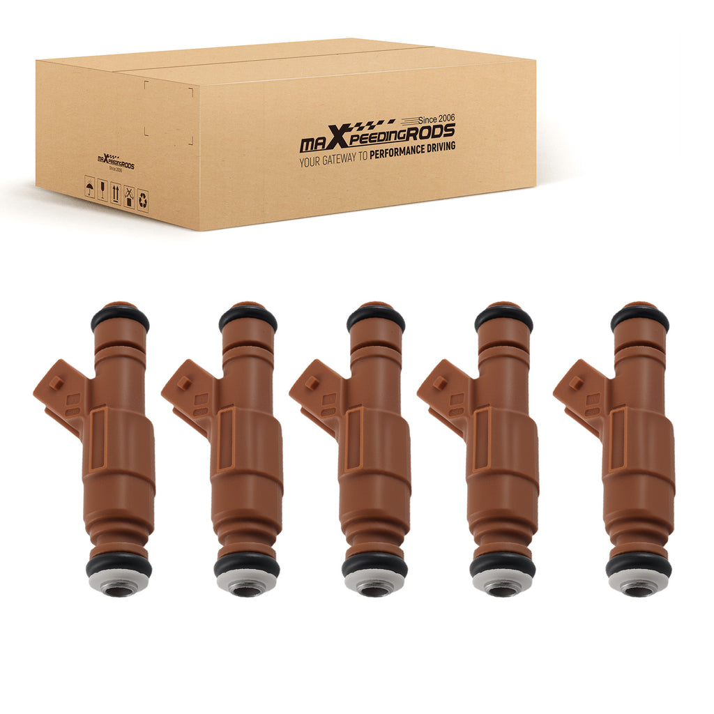 5 Inyectores Combustible compatible for Volvo C70/S60/V70/XC90 2.4L 0280155831 FJ669