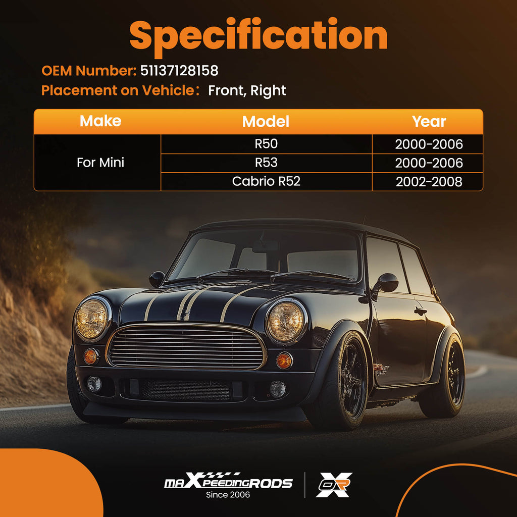 Front Left Post A PILLAR MOLDING Trim compatible for MINI R50 R52 R53 2000-2008 51137128157