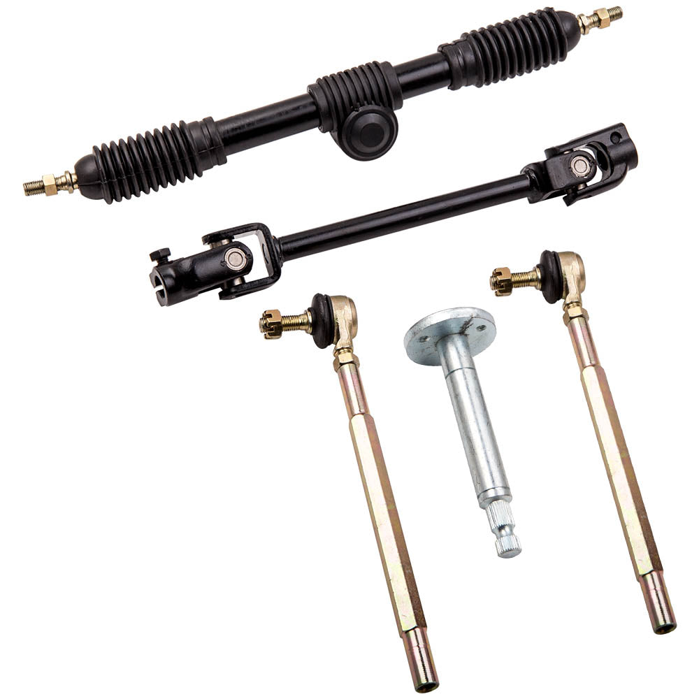 Universal 110cc Go Kart Steering Wheel Parts Assembly Set Adjusta...