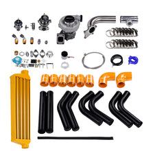 Load image into Gallery viewer, T3/t4 Turbo Kit 350hp + Wastegate + Charge Air Cooler+ Pipe+ Bov + Oil Pipe 10 Pcs.