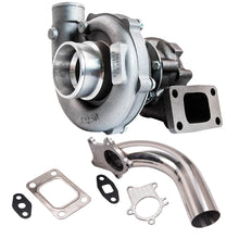 Load image into Gallery viewer, Universal Turbo+Downpipe voor T3T4 T04E T3 T4 A/R .63 Oil-Cooled Turbo