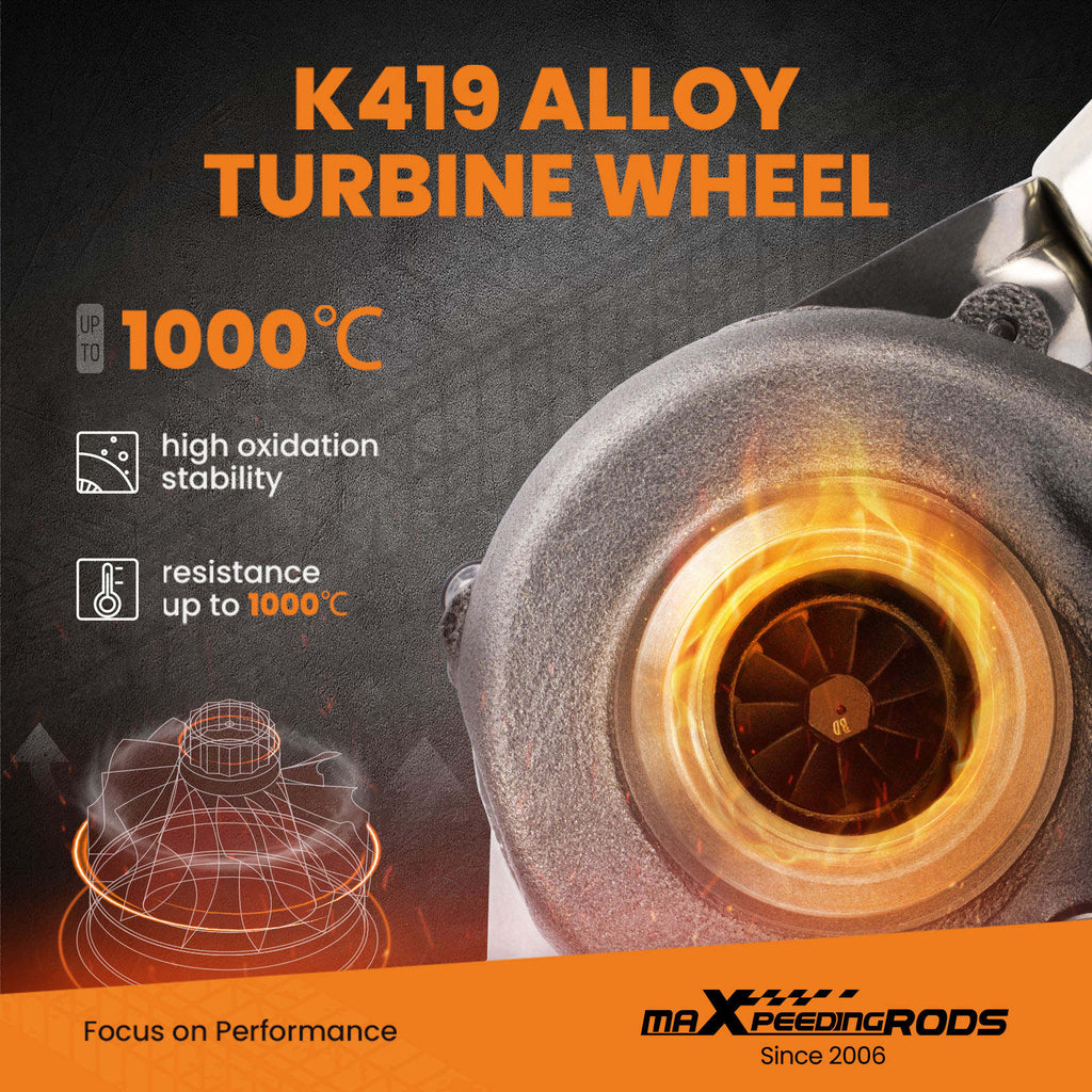 Billet Turbocharger compatible for Peugeot Ford Citroen Mazda 1.6 HDI 109 HP 753420 Turbo