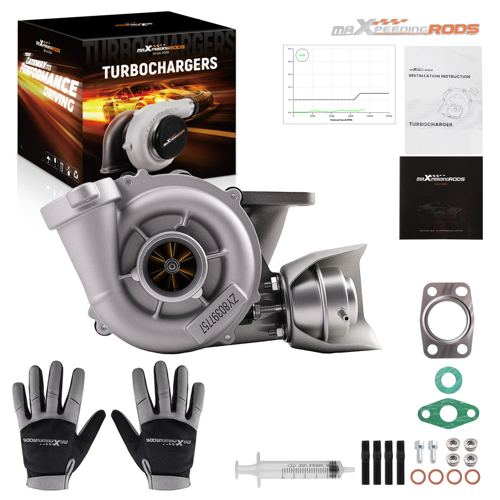Billet turbocharger compatible with Peugeot Ford Citroen Mazda 1.6 HDI 109 HP 753420 Turbo