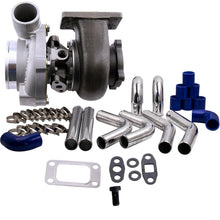 Load image into Gallery viewer, Turbo for GT30 GT3076 GT3037 Intercooler Turbo Piping Kit in alluminio